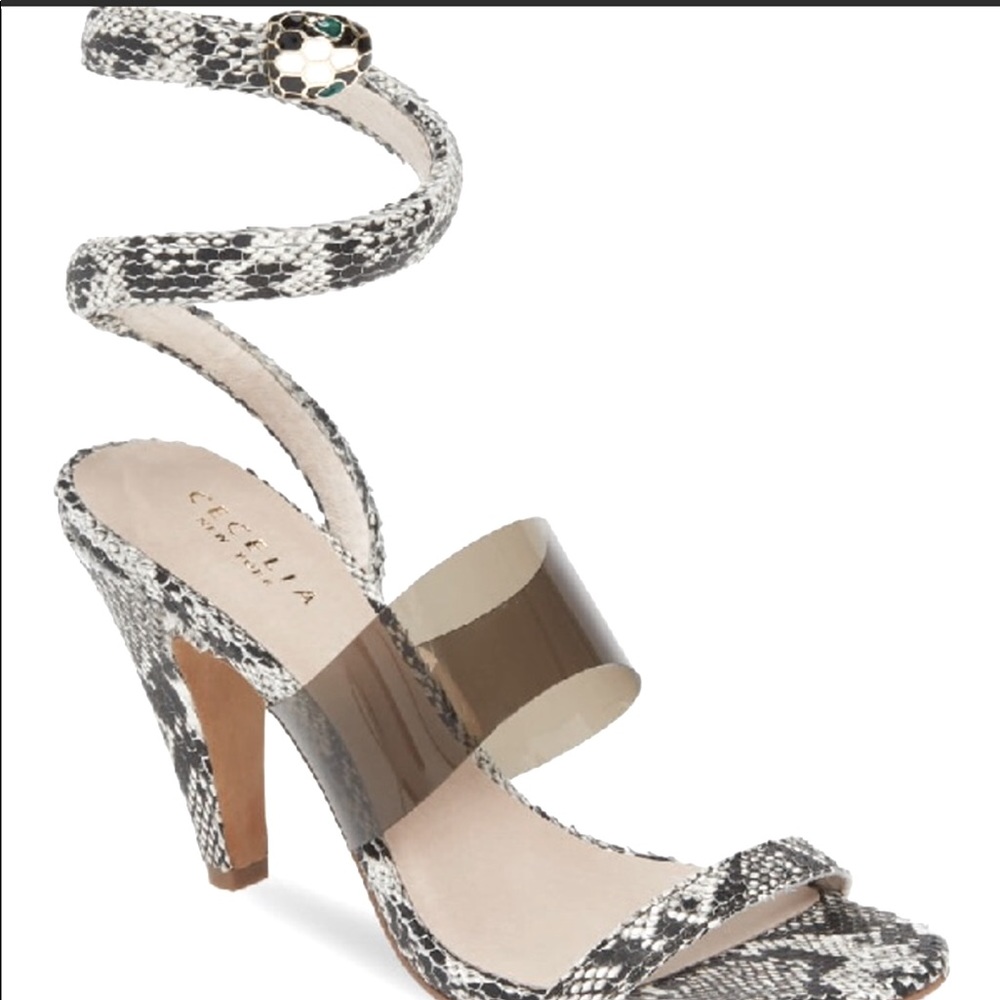New 3” Snakeskin Sandals